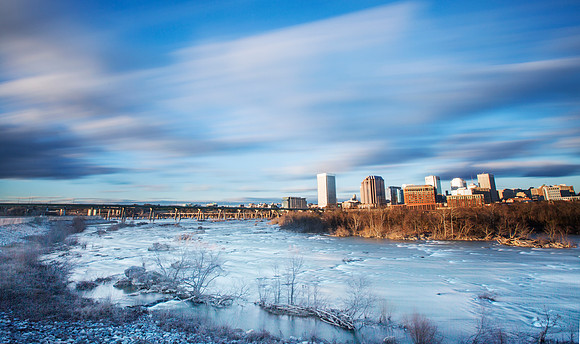 View of Richmond from  Floodwall
